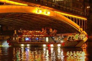 大阪屋形船・グランピングBBQ船メリーグリーン天神橋。